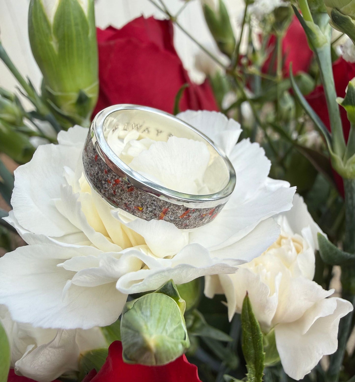 6mm Silver Ruby Red