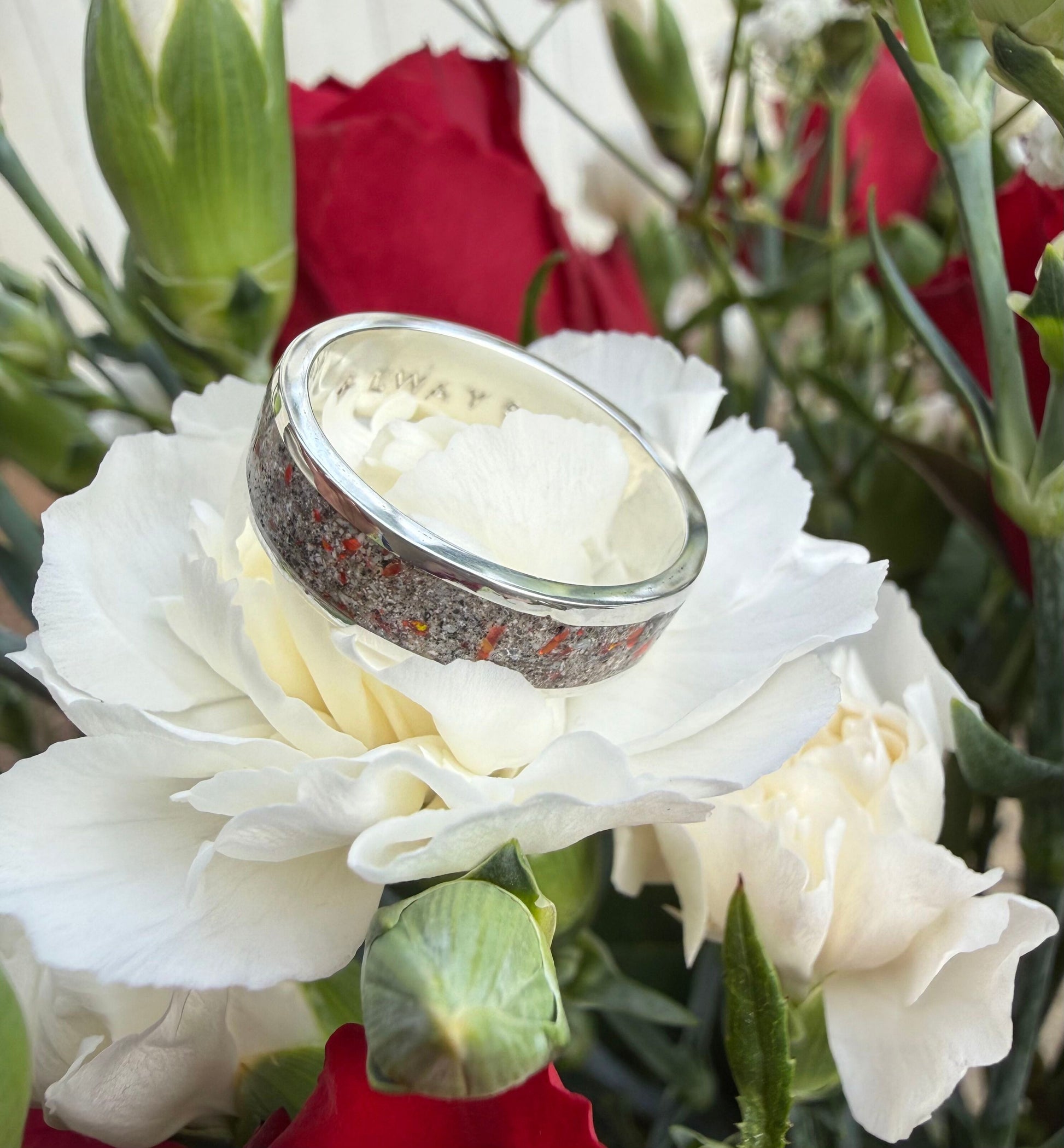 6mm Silver Ruby Red
